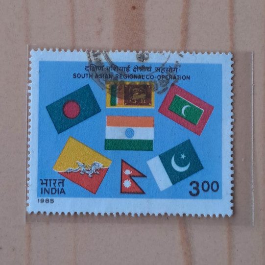 India Used Stamp 1985- South Asian Regional Co-operation (3)